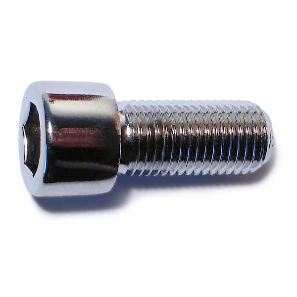 Midwest Fastener 7/16"-20 Socket Head Cap Screw, Chrome Plated Steel, 1 in Length, 5 PK 79802 - main